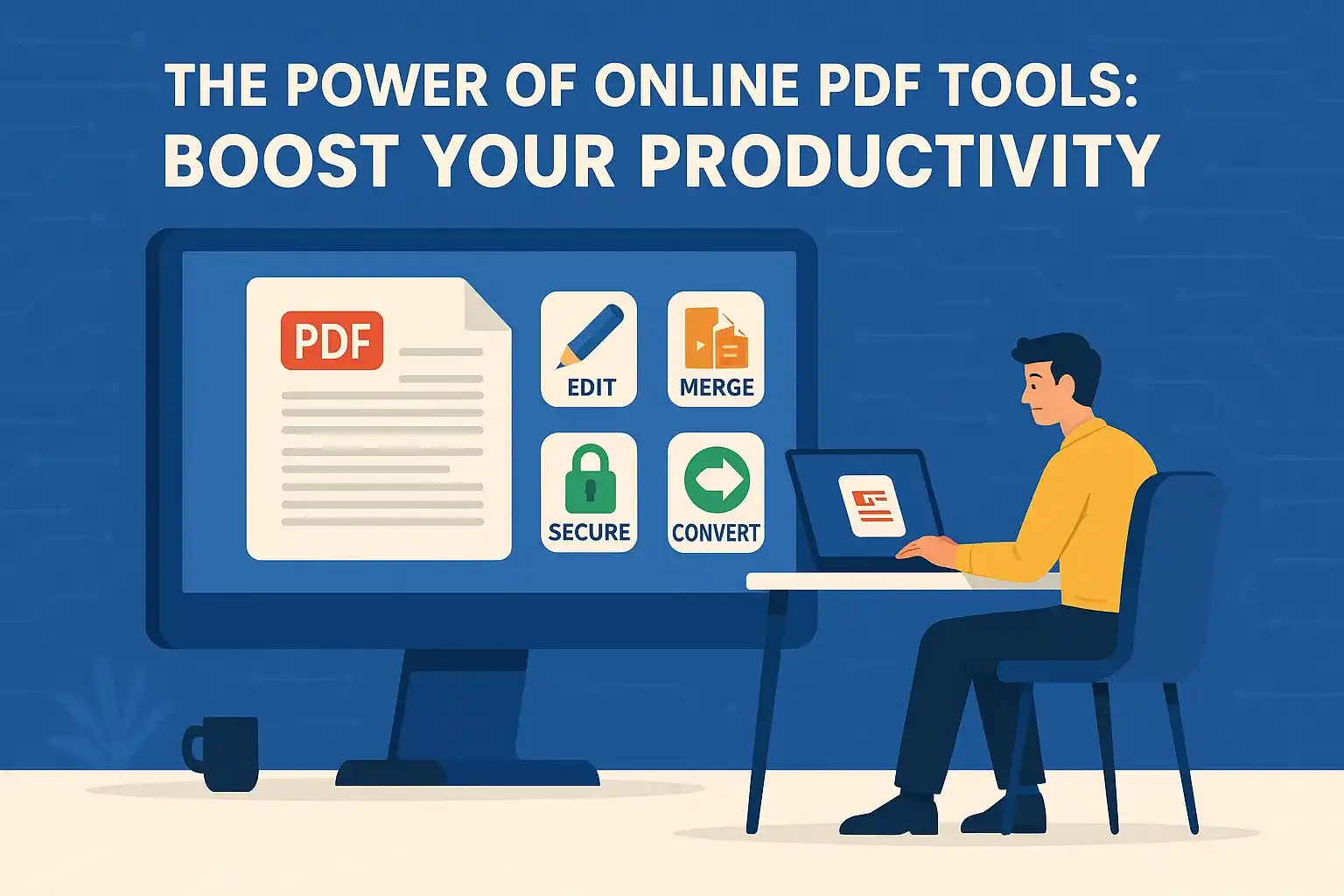 The Power of Online PDF Tools: Boost Your Productivity - Featured blog post illustration